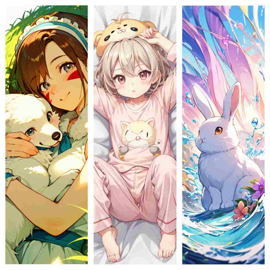 Different styles of kawaii art